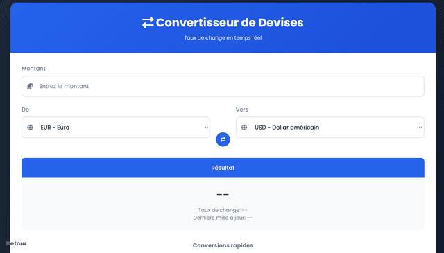 Convertisseur de devises